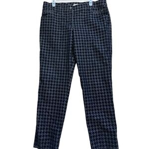 Per se black gray patterns slacks